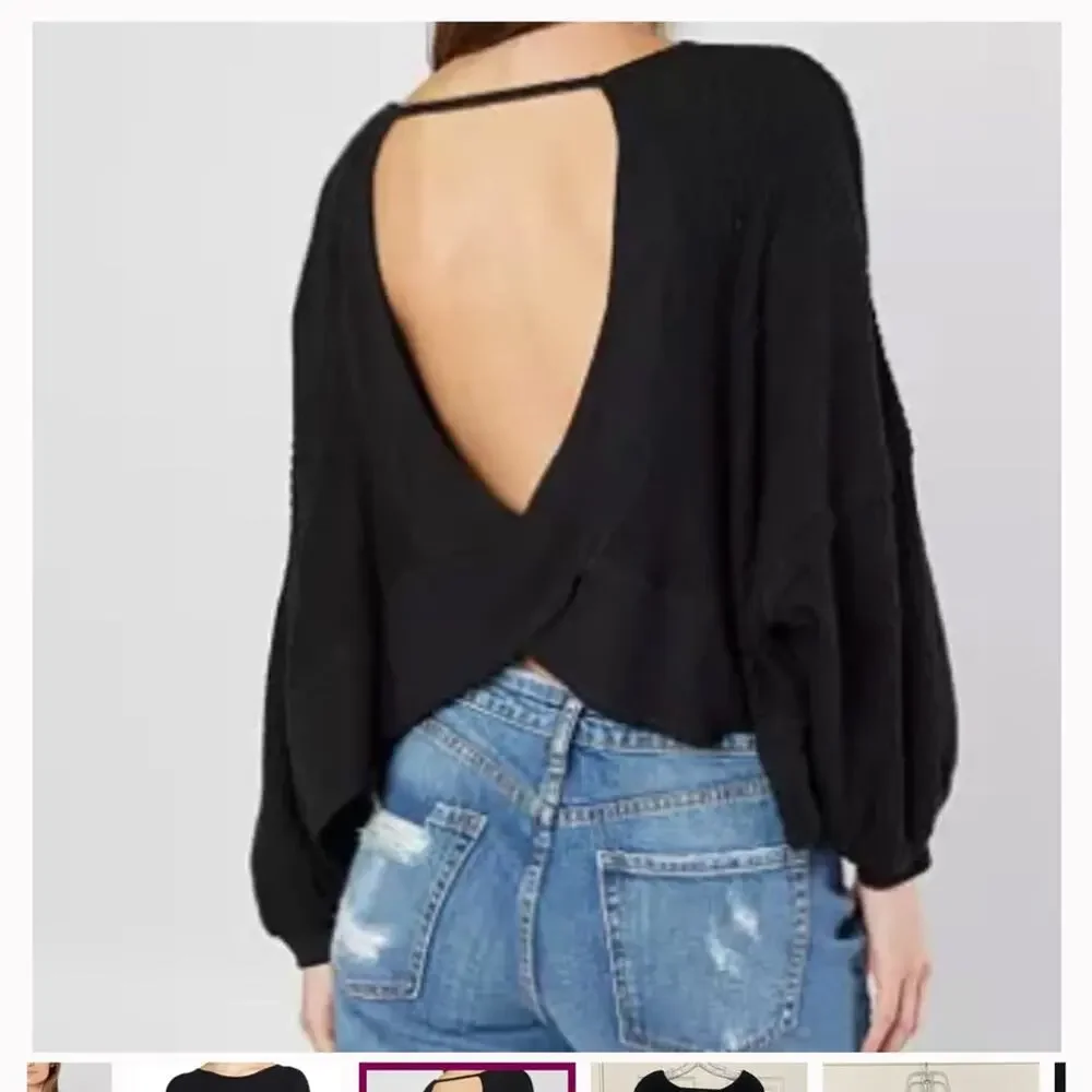 We The Free Free People Love Me Thermal Top Black XS